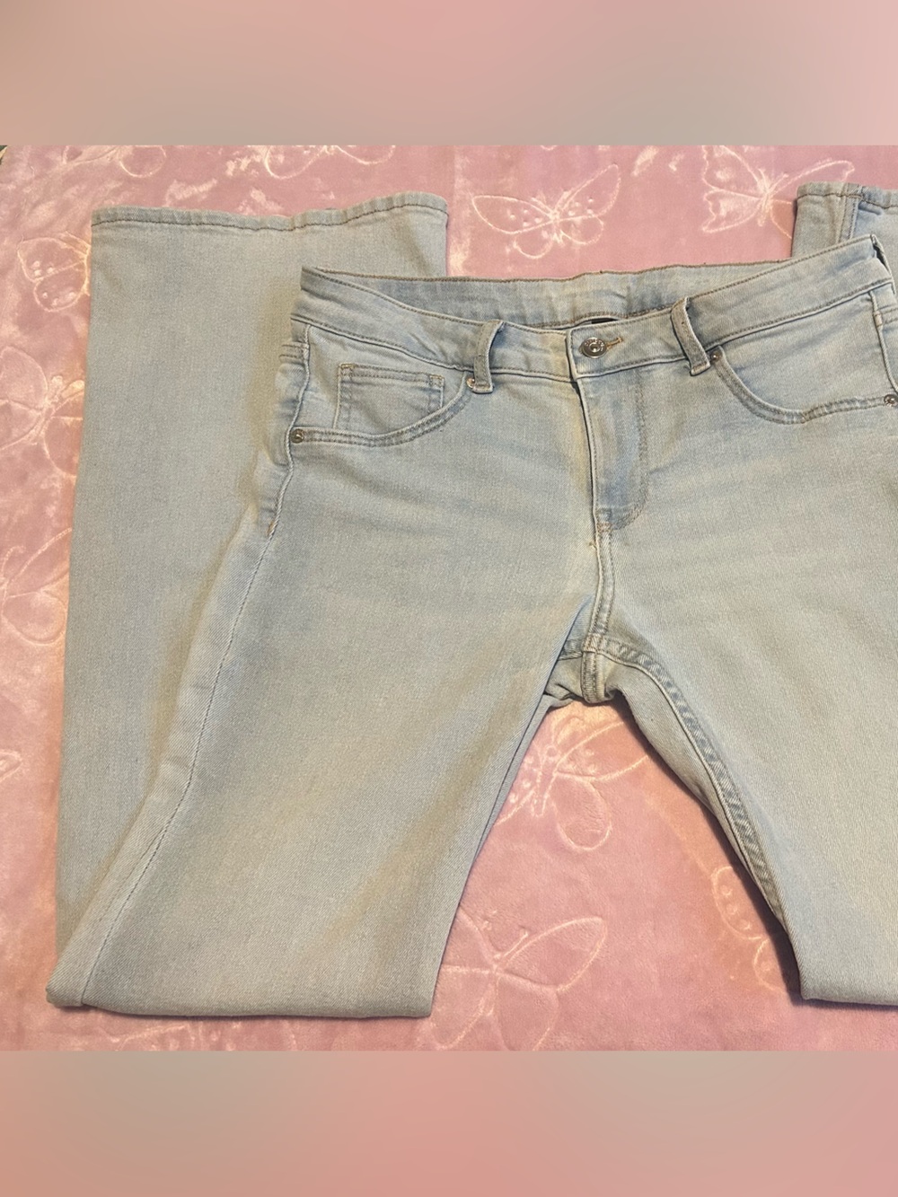 H&M Light Blue Divided Wide Leg Jeans